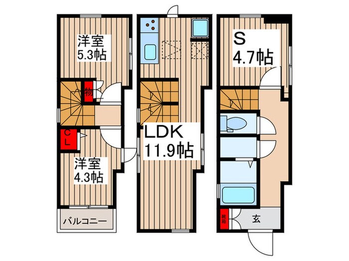 浦和区針ヶ谷4丁目戸建の物件間取画像