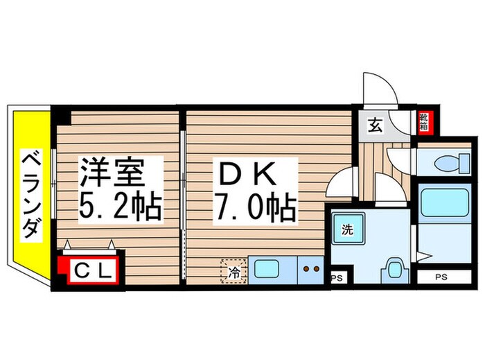 エクセレントコート幕張の物件間取画像