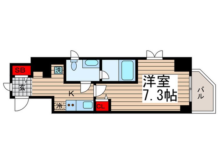 Ｌｏｇ門前仲町（404）の物件間取画像