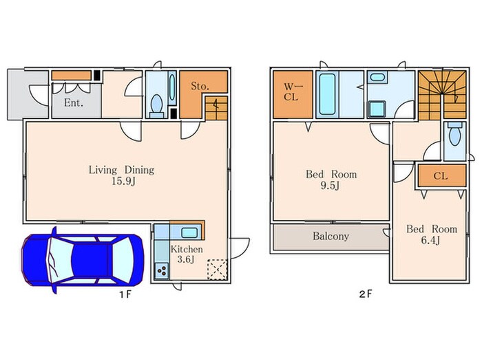 六本木7丁目戸建の物件間取画像