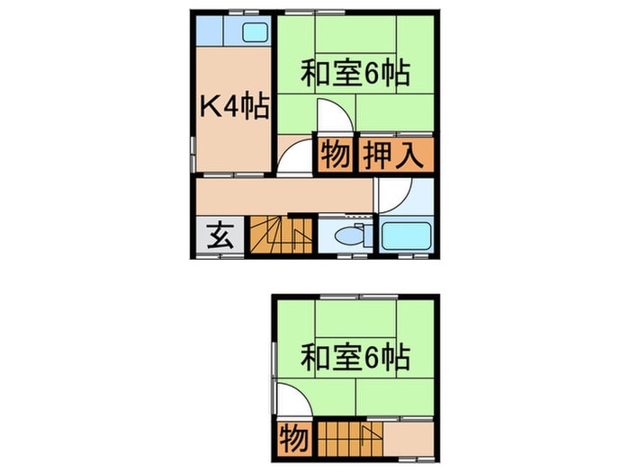 コーポ中台の物件間取画像