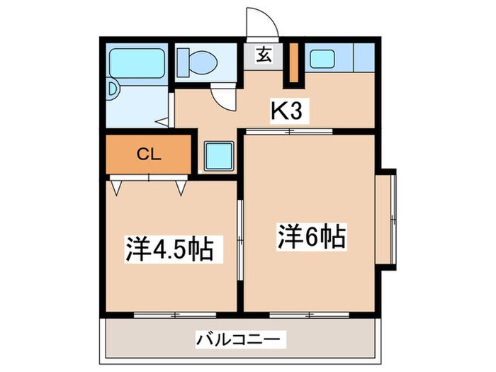 ﾌｫ-ﾚｽﾄﾊｲﾂ羽沢町田中ビルの物件間取画像