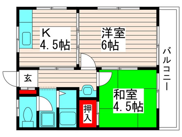 コ－ポ鈴木の物件間取画像