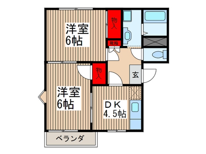 ハセベコ－ポラスの物件間取画像