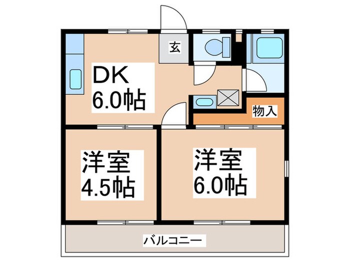 コ－ポ長月の物件間取画像