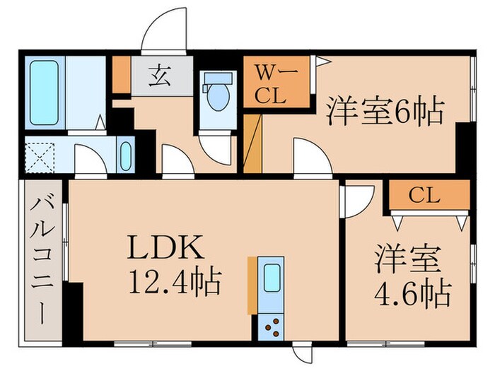 プランドール鷺宮の物件間取画像