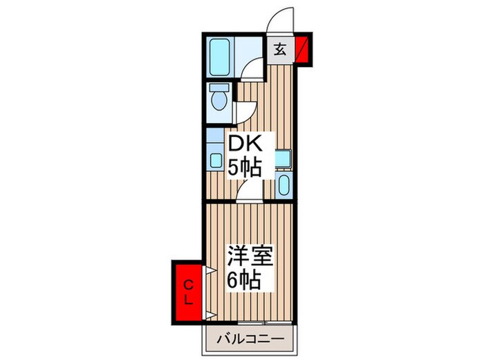 コーポキャピタルの物件間取画像