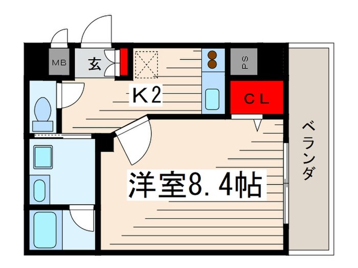 グッドフラットⅢの物件間取画像