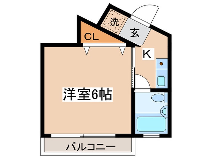 クレール山崎の物件間取画像