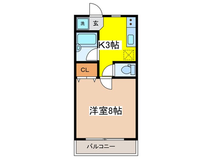 高根駄倉マンションの物件間取画像