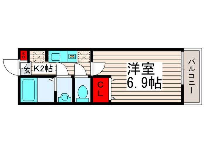 リリックコートヒロオパレスⅥの物件間取画像