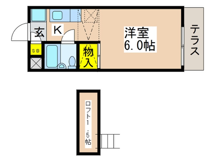 キャッスル４の物件間取画像