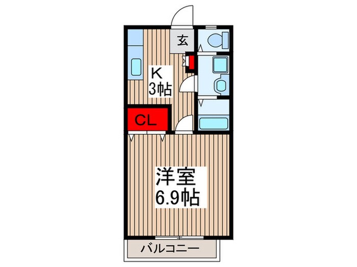 シェルハウスⅡ２Ｆの物件間取画像