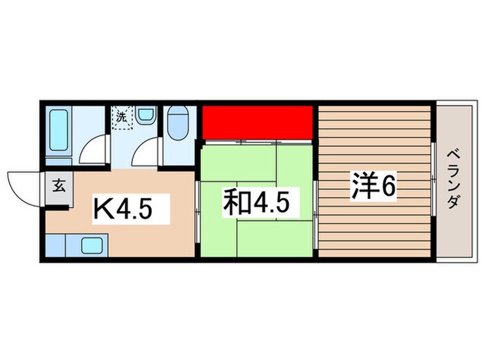 富士ハイムの物件間取画像