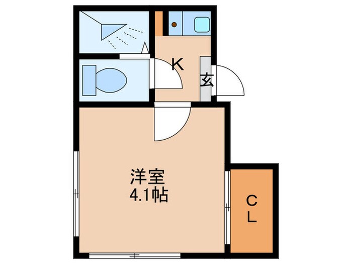 中延マンションの物件間取画像