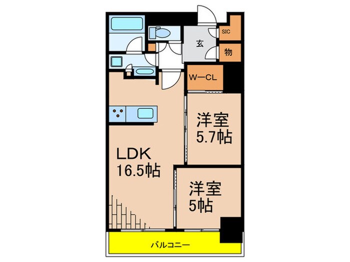 ロイヤルパークス品川の物件間取画像