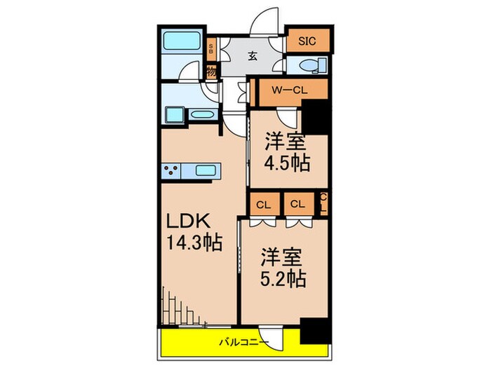 ロイヤルパークス品川の物件間取画像