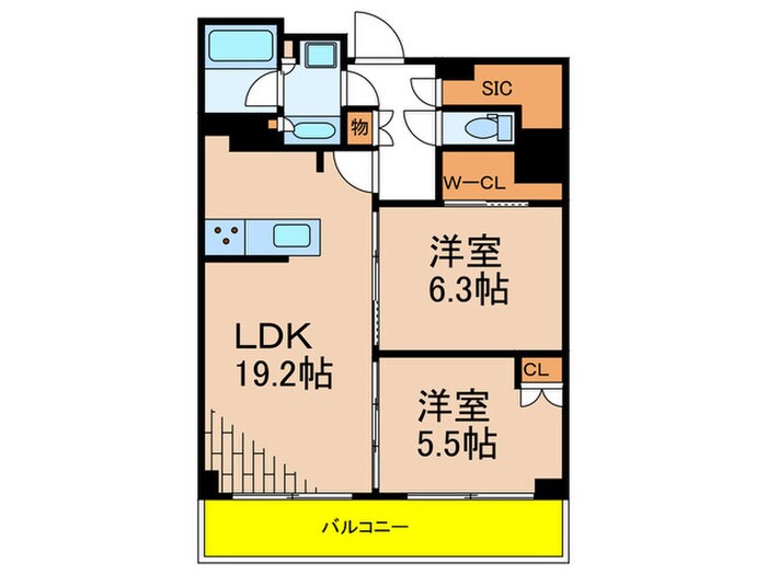 ロイヤルパークス品川の物件間取画像