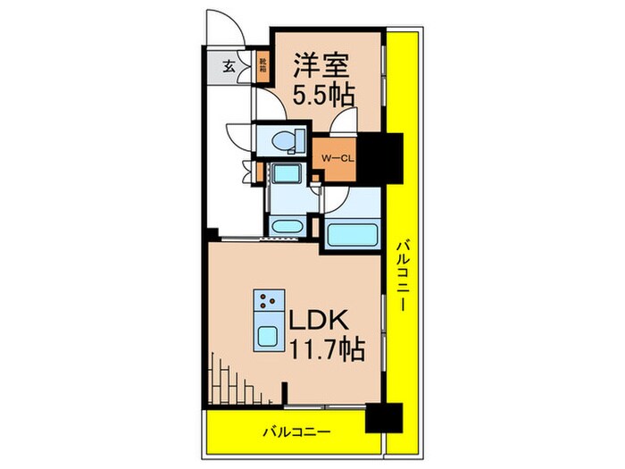 ロイヤルパークス品川の物件間取画像