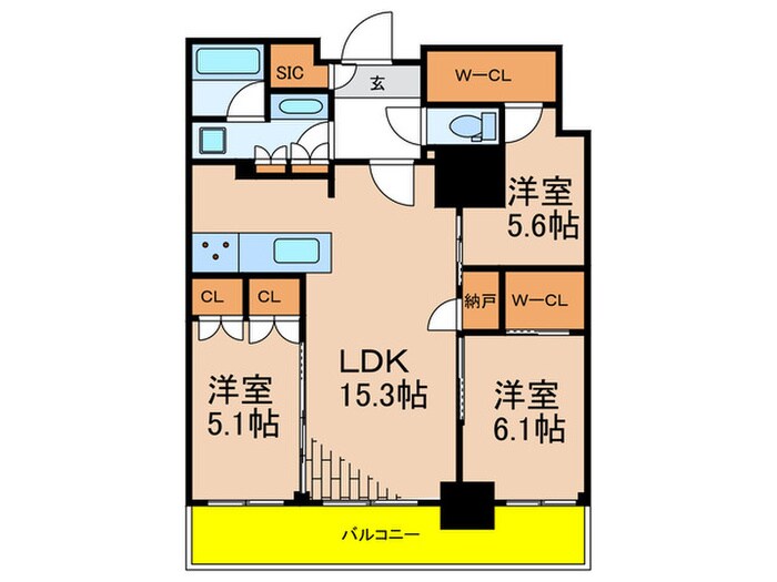 ロイヤルパークス品川の物件間取画像