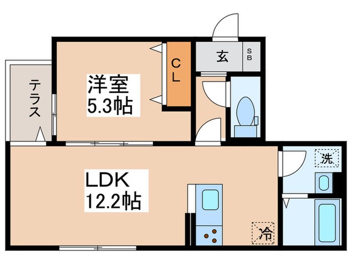 レクシア一ツ家の物件間取画像