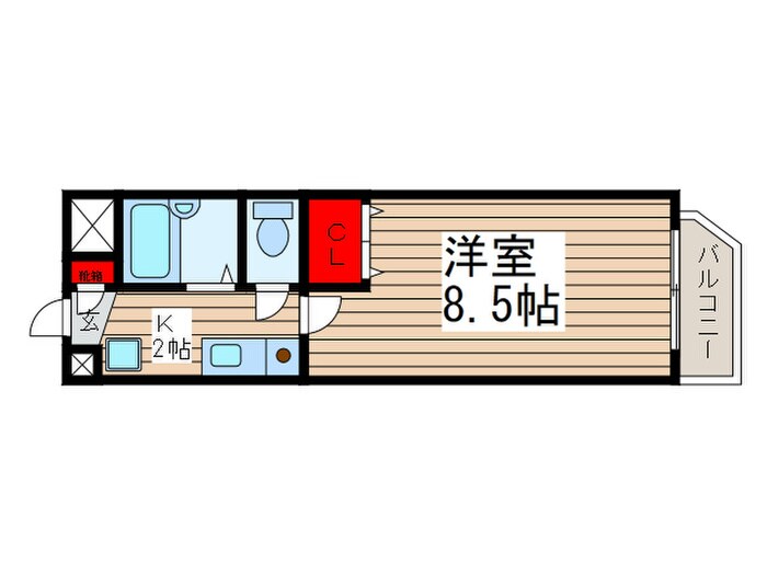 ＳＴＲＯＭ　ＷＥＳＴＥＮの物件間取画像