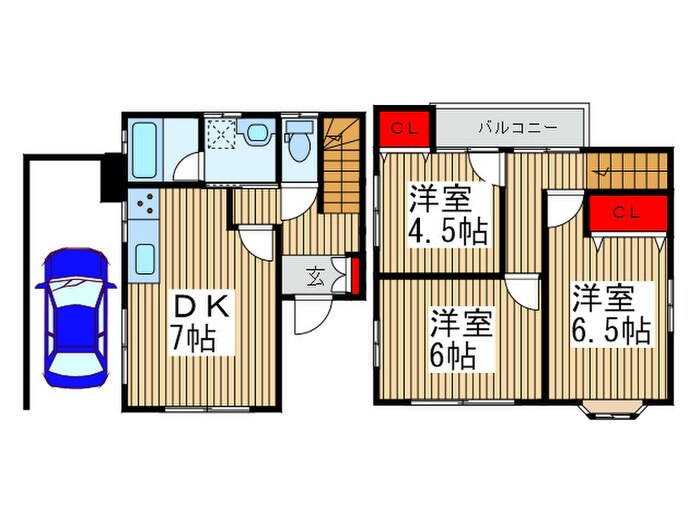 水間様貸家の物件間取画像