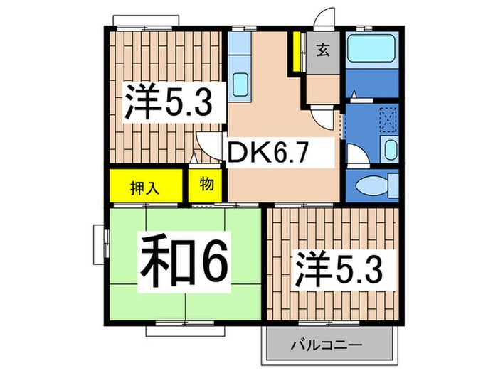 ライフ東戸塚の物件間取画像