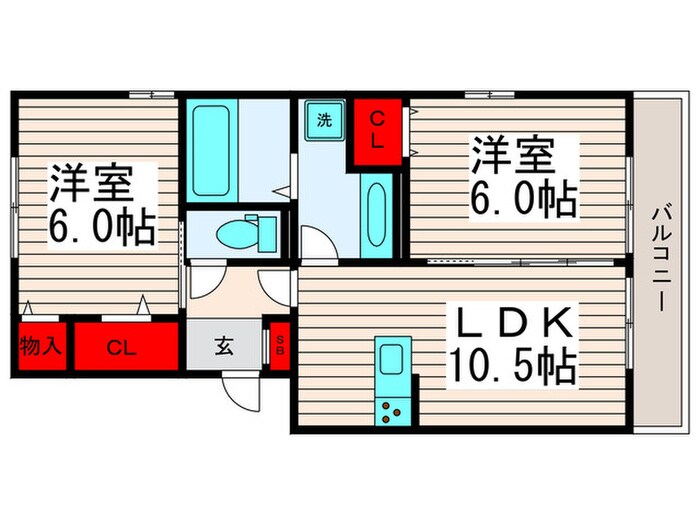 サンモールの物件間取画像