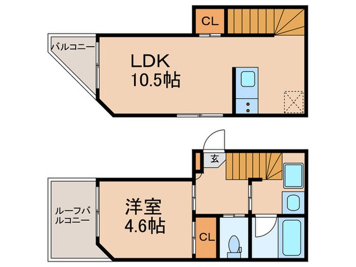 ＨＪ　ＰＬＡＣＥ　ＯＴＳＵＫＡの物件間取画像