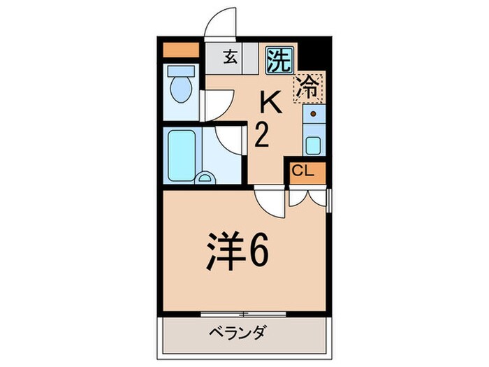 リバーウッド梅屋敷の物件間取画像