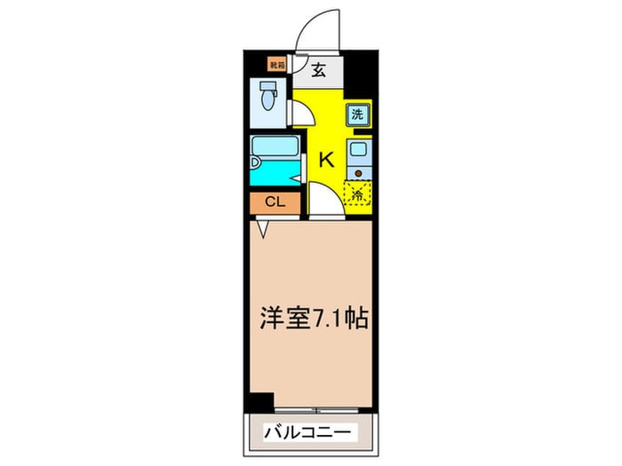 Verona池袋本町Lusso（104）の物件間取画像