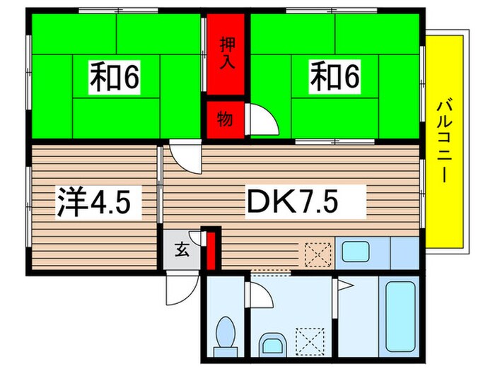 ＭＴハイツの物件間取画像