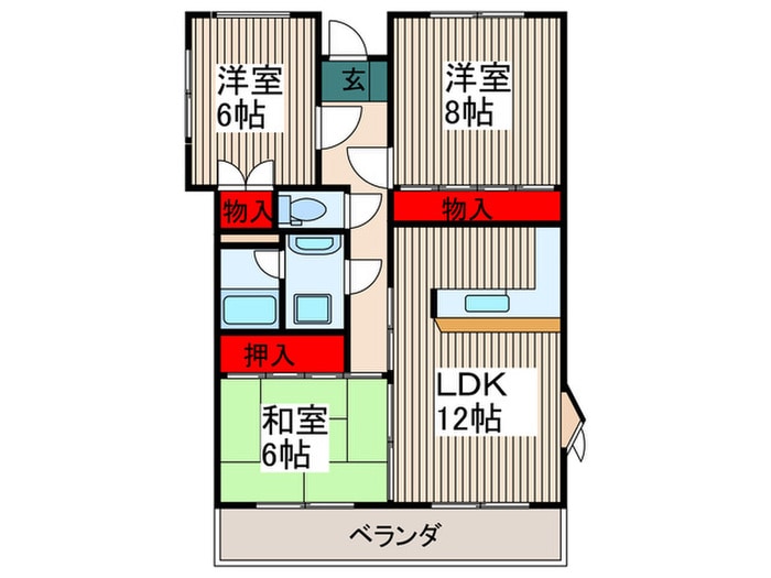 グランドール　ラシンの物件間取画像