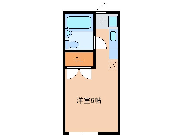 若葉コ－ポの物件間取画像