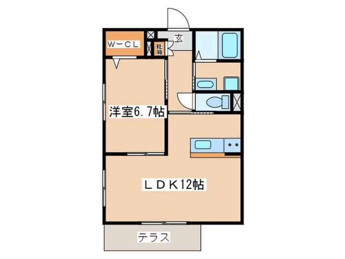 グリュースの物件間取画像