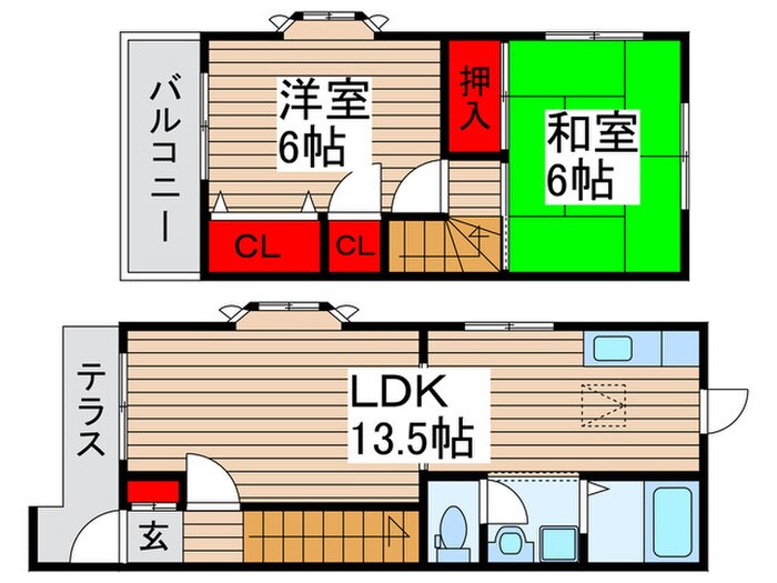 ベル２１六高台参番館の物件間取画像