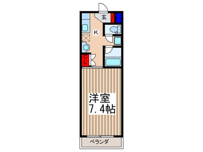 レジデンスコスモス2の物件間取画像