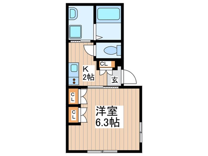 コンフォートN-2の物件間取画像