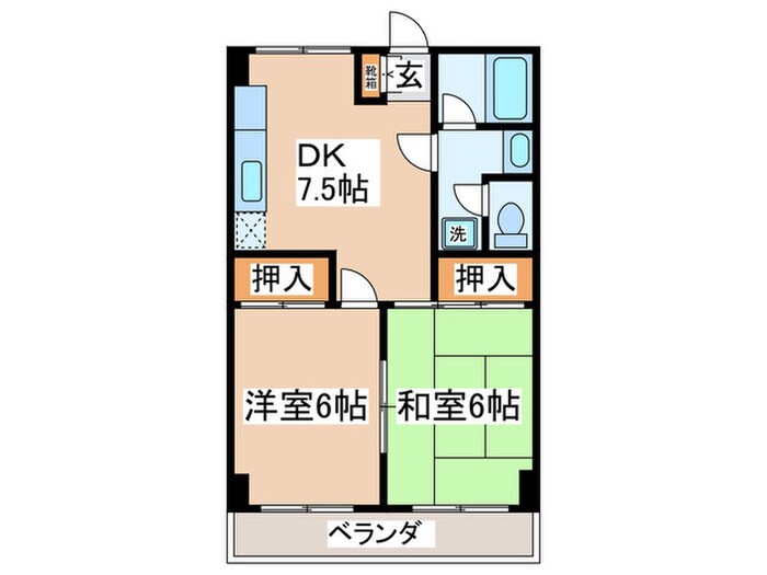 ベア－ズパレスの物件間取画像