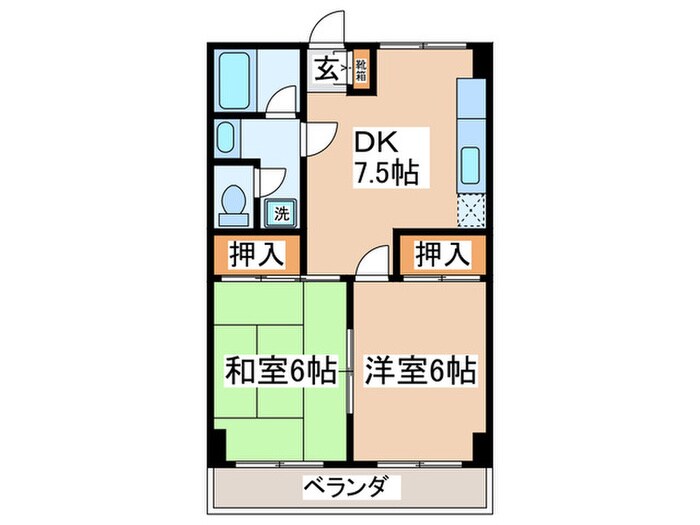 ベア－ズパレスの物件間取画像