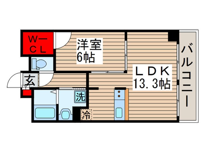 クレストコート北千住の物件間取画像