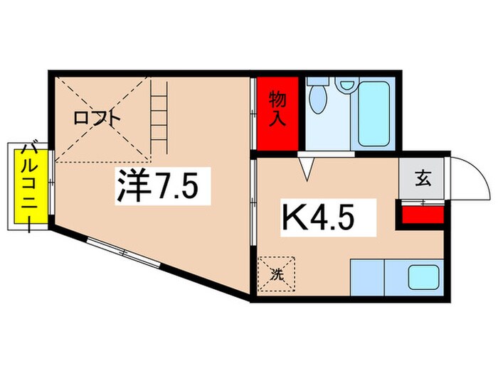 ハイツ柿生の物件間取画像