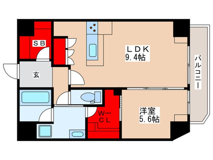 ＧＲＡＮ　ＰＡＳＥＯ田原町の物件間取画像