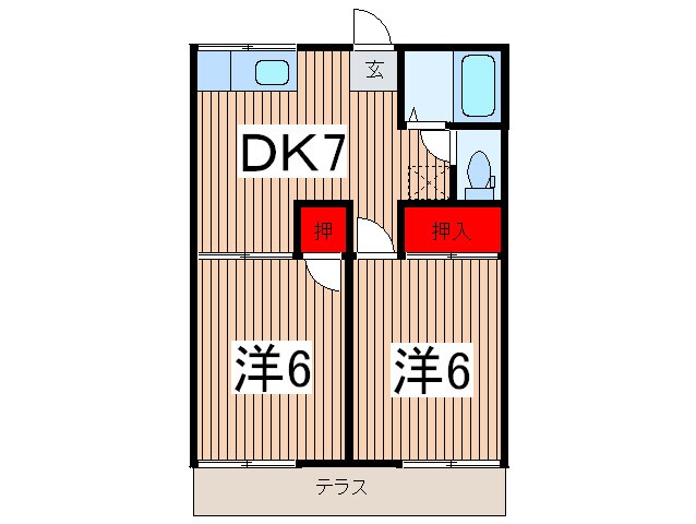 ロイヤルハイツの物件間取画像