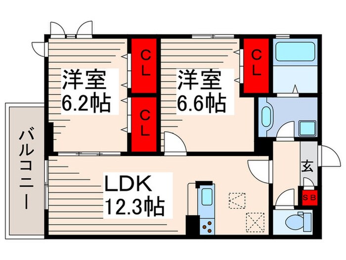 ソレイユＭの物件間取画像