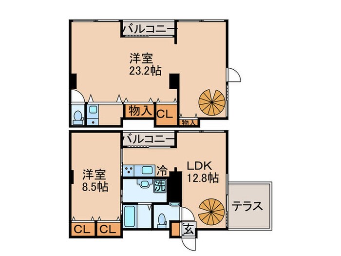 東雲ｷｬﾅﾙｺ-ﾄCODAN12号棟の物件間取画像