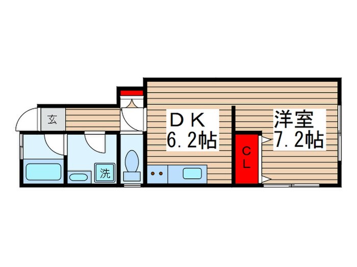 金龍荘の物件間取画像