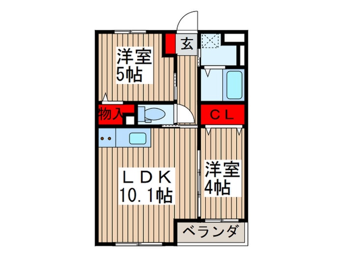 グランディール西大宮の物件間取画像