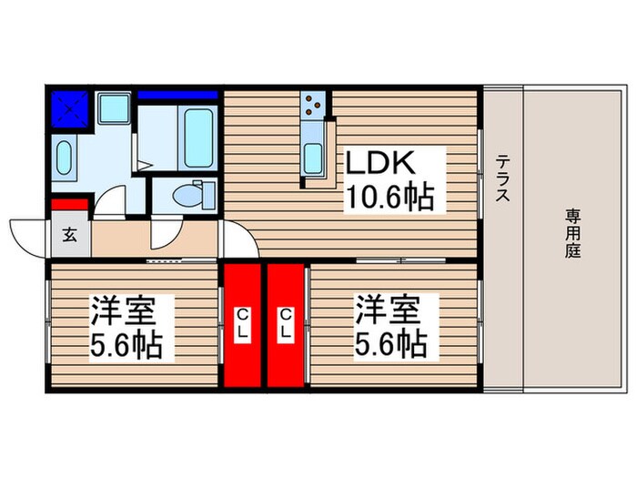 コムデソレイユの物件間取画像